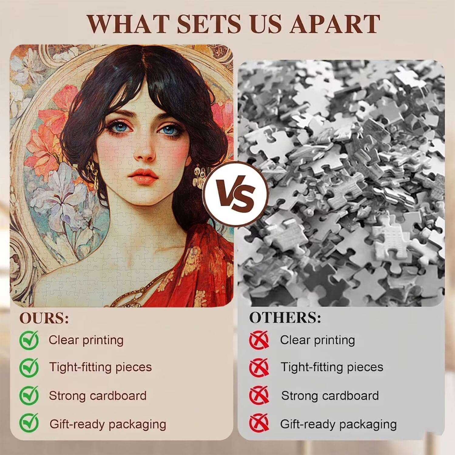Bellezza Retro-3 Puzzle 4000 Pezzi per Adulti, Puzzle in Legno - Collezione Classica con Poster Incluso - Sfida di Concentrazione e Passatempo Antistress, Gioco per Famiglia, 141 x 87 cm f0-745