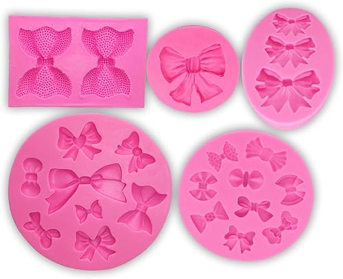 Molde de silicona para muchos arcos, arcilla polimérica, fondant, azúcar, manualidades, manualidades, bricolaje, caja fuerte para tartas, 5 unidades