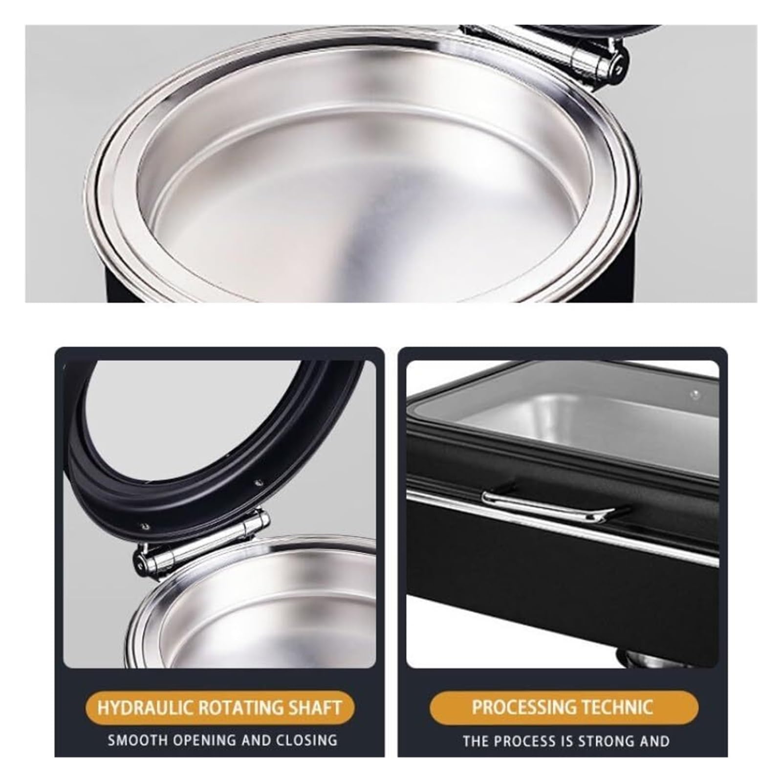 Scaldavivande for Buffet Piatti in Acciaio Inox