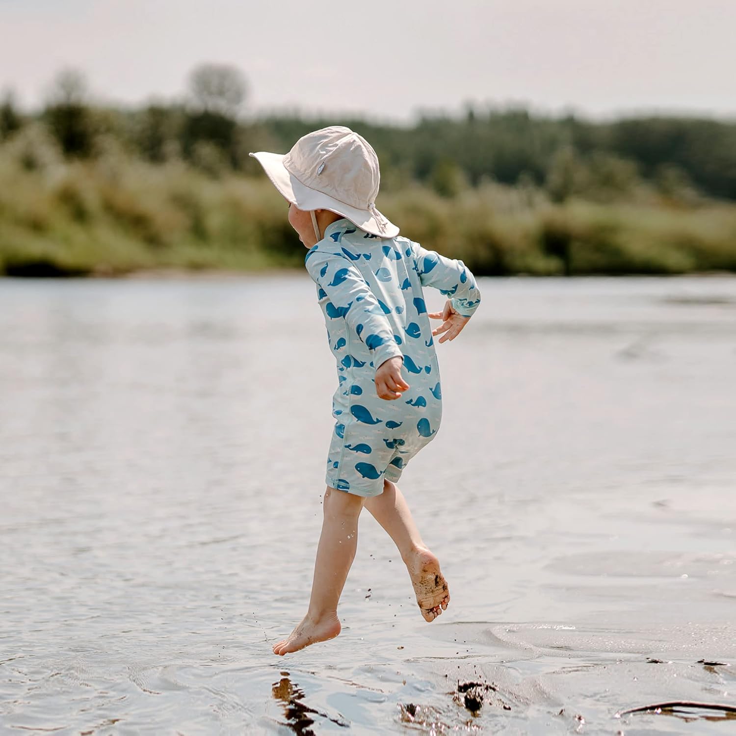 JAN & JUL Long Sleeve 1-pc UV Jumpsuit Rash Guard (Baby, Toddler) - Image 5