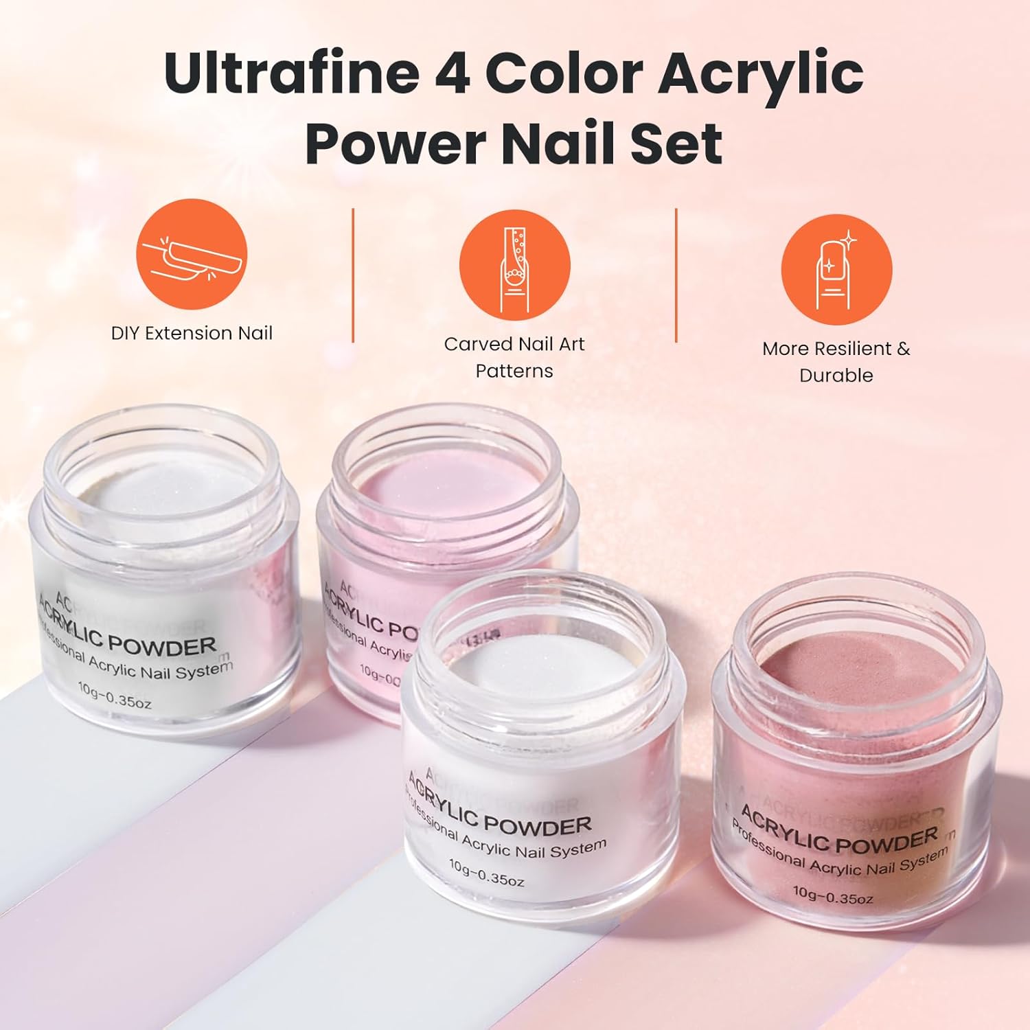 Nail Kit for Beginners with Everything: Acrylic Nail Set Professional Drill Powder Liquid Starter Kits with U V Lamp in Cosmetic Gift Bag for Women Salon Home(Pink)