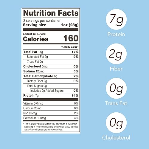 Vista 34 de Paquete de 4 cacahuetes de Virginia salados en lata de 36 onzas Mezcla de miel y queso cheddar