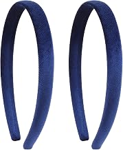 2 Pack Velvet Headband, Blue Hair Band, Hair Accessories, Non-Slip Headband | This product features a comfortable, breathable and padded design, making it suitable fo School & Daily Wear