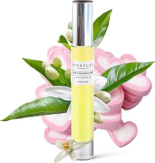 Luxury Perfume Oil, Ultra-Concentrated Women Roll-On Fragrance Oil, Long Lasting Rollerball Travel Mini Perfume, Vegan, Alcohol & Cruelty Free 10ml (Love & Marshmallows)
