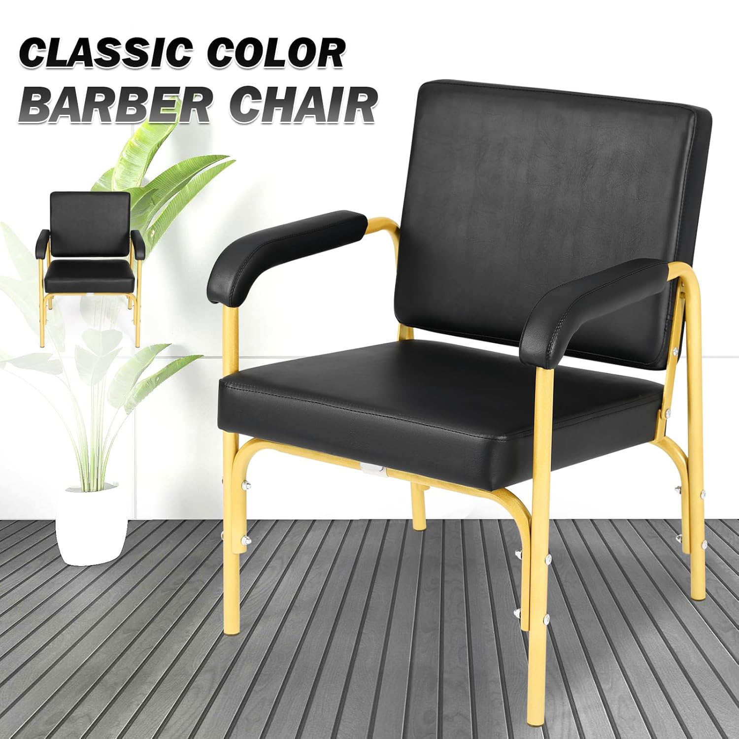 Artist hand Shampoo Chair for Salon Reclinng Salon Chair Barber Chair Hair Stylist Auto Recline Chairs Shampoo Spa Beauty Equipment(Gold)
