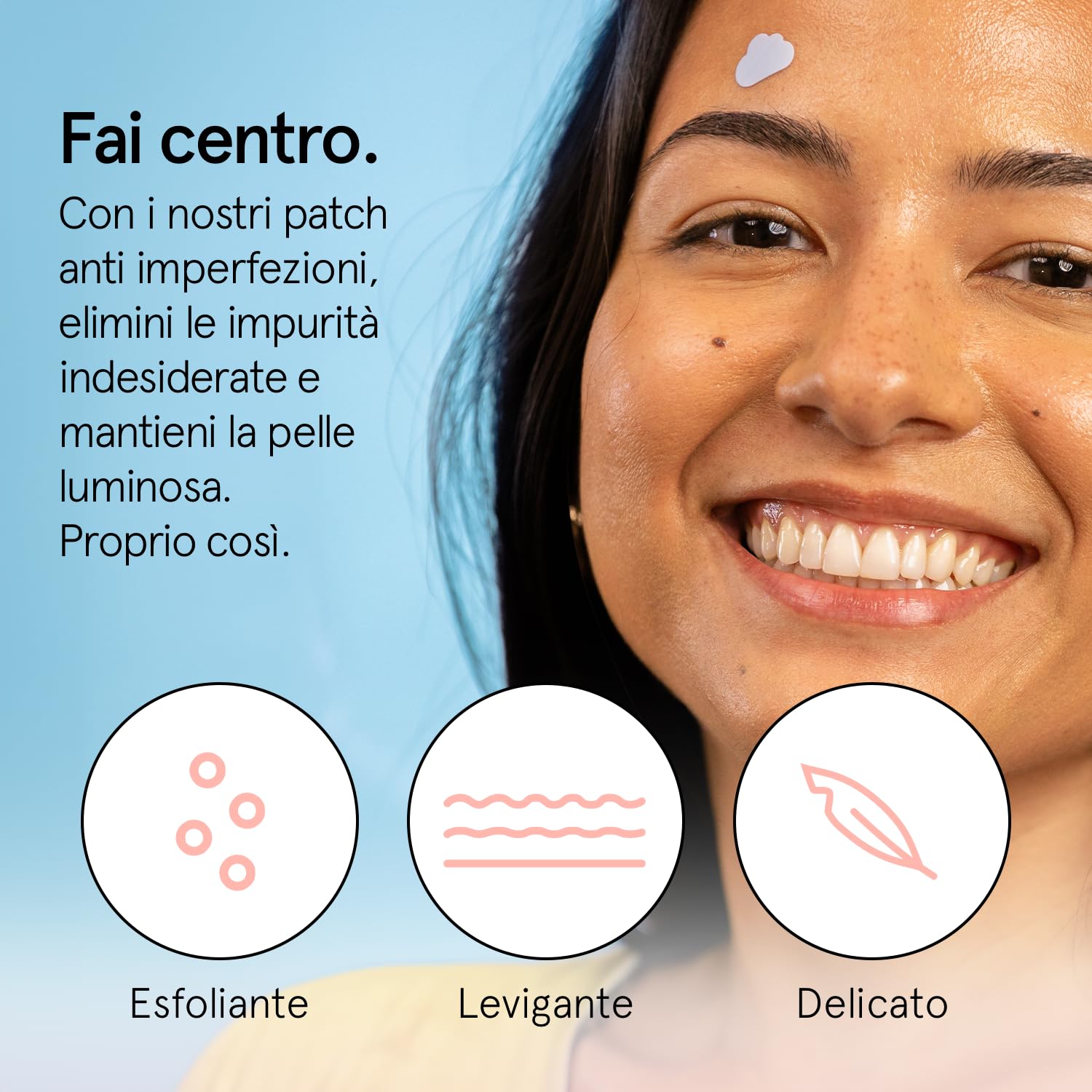grace & stella Cerotti Idrocolloidali e Anti Imperfezioni Viso - Hydrocolloid Patch Dermatologicamente Testati, Vegan, Cruelty-Free [Misti, 72 Pezzi]