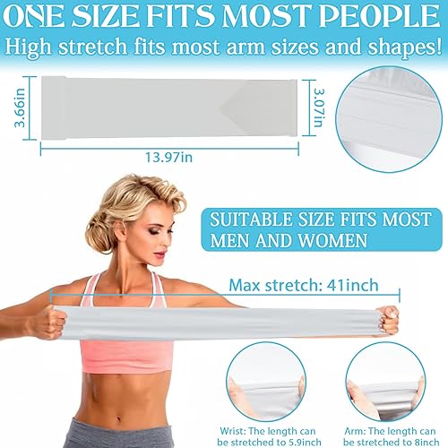 Miniatura 3 de ZeeDix 8 pares de mangas largas para el sol, protección UV, mangas de enfriamiento para el brazo, agujero para el pulgar, para correr, ciclismo,