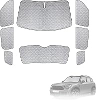 kswiown Mini Countryman F60/U25 napellenző szett 8 részes, összecsukható hővédelem tárolóval 1