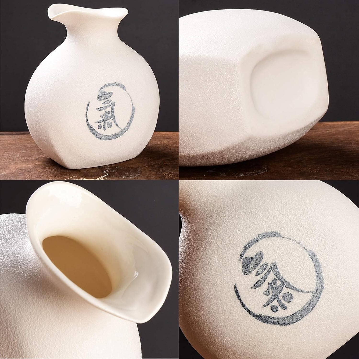 酒器 桜花文 / 新田智子 新しい7点の日本酒セット、酒器セット、