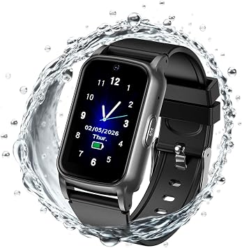 Senior GPS Smart Watch with Fall Detection - 4G LTE Elderly Smartwatch with Real-Time Location, SOS Alerts, and IP67 Waterproof - Ideal for Dementia/Alzheimers Safety Black
