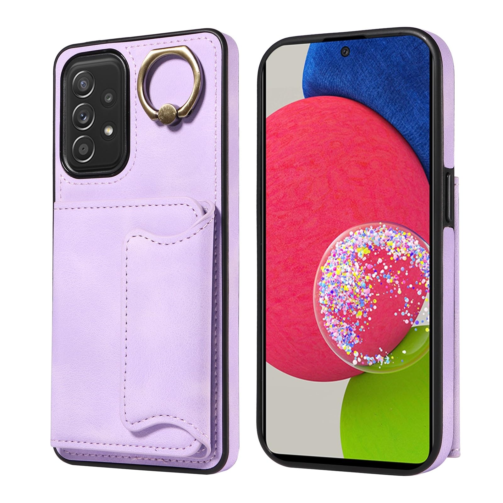 Protection antichoc Samsung A72 5G violette avec double fermoir aimanté - 8