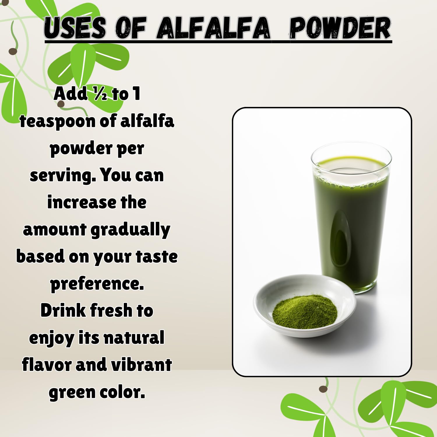 Alfalfa Powder, 2lb, Green Superfood Leaf Powder — Amazon image 3
