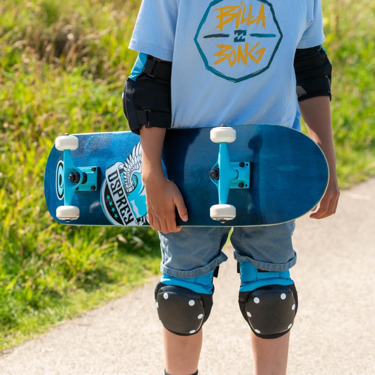 Skateboard Osprey complet débutants double kick trick, 31 x 8”, deck érable