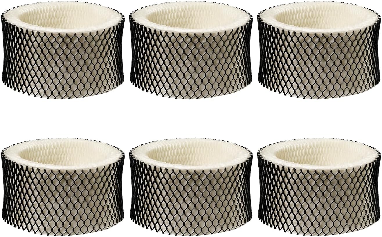 Nispira Humidifier Wick Filter Replacement Compatible with Holmes Type A HWF62 HWF62CSHM1281, HM1701, HM1761, HM1297 and HM2409, 6 Units