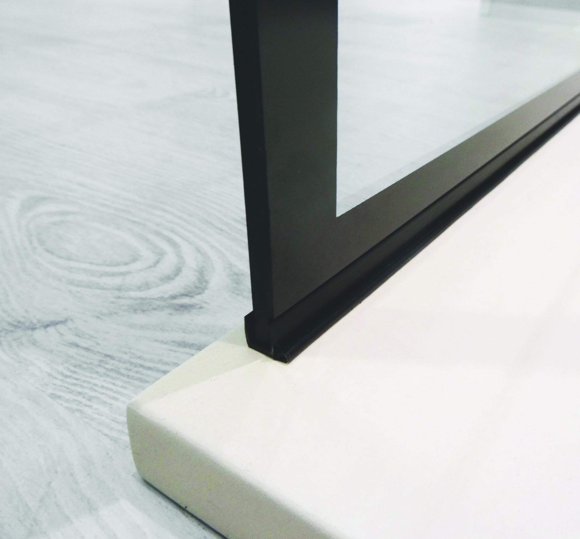 Panel FABRILIA, Acero Inoxidable, Reversible, 90 x 200 cm, Negro