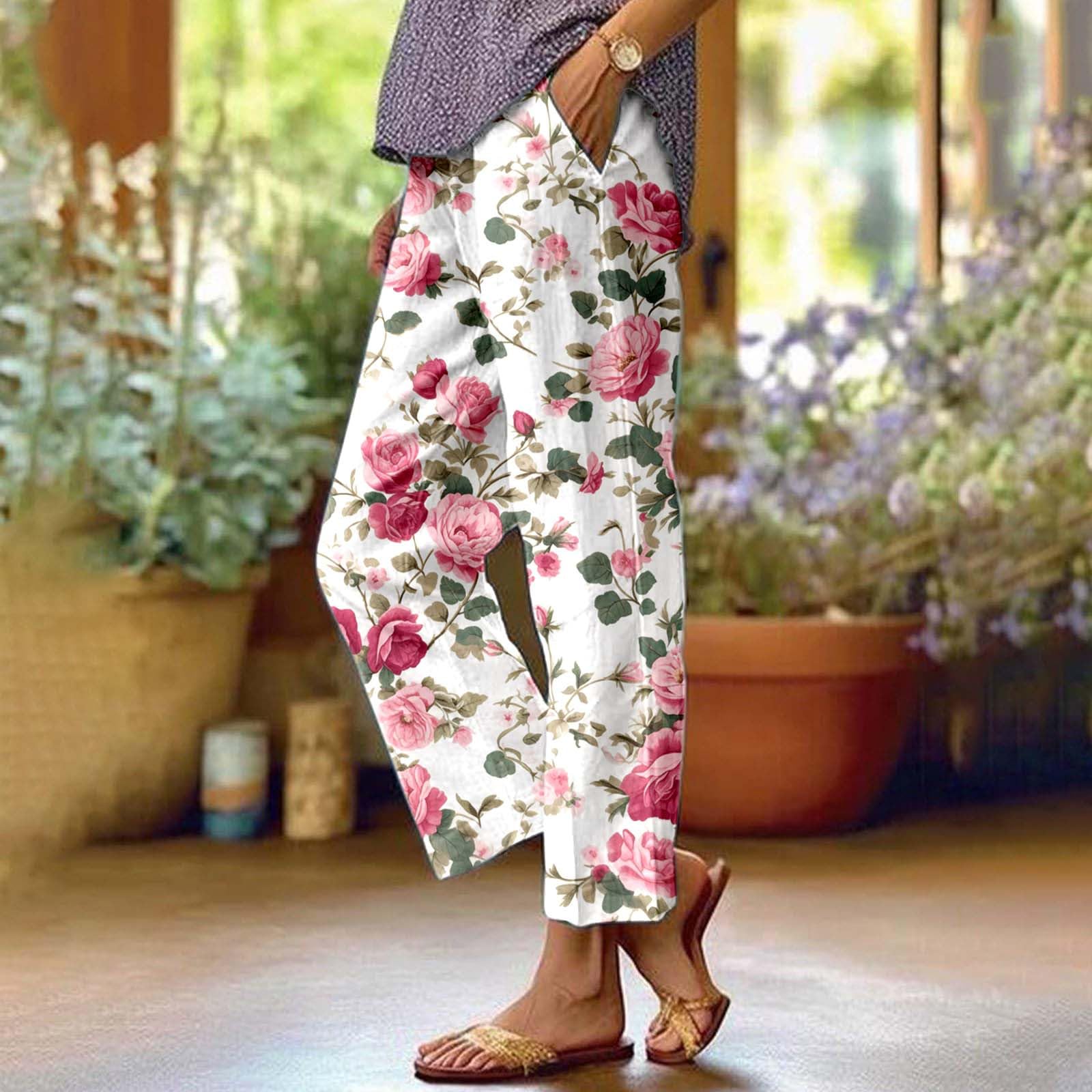 Pantalon Femme, Décontracté Imprimé D'Été Pour, Tendance Été 2025