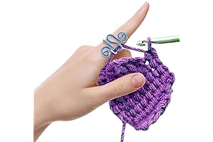 Turquoise Crochet Adjustable Yarn Tension Rings