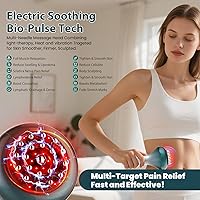 Vista 4 de Masajeador de drenaje linfático, masajeador anticelulítico para celulitis corporal y reducción de estrías de muslos y vientres, herramientas