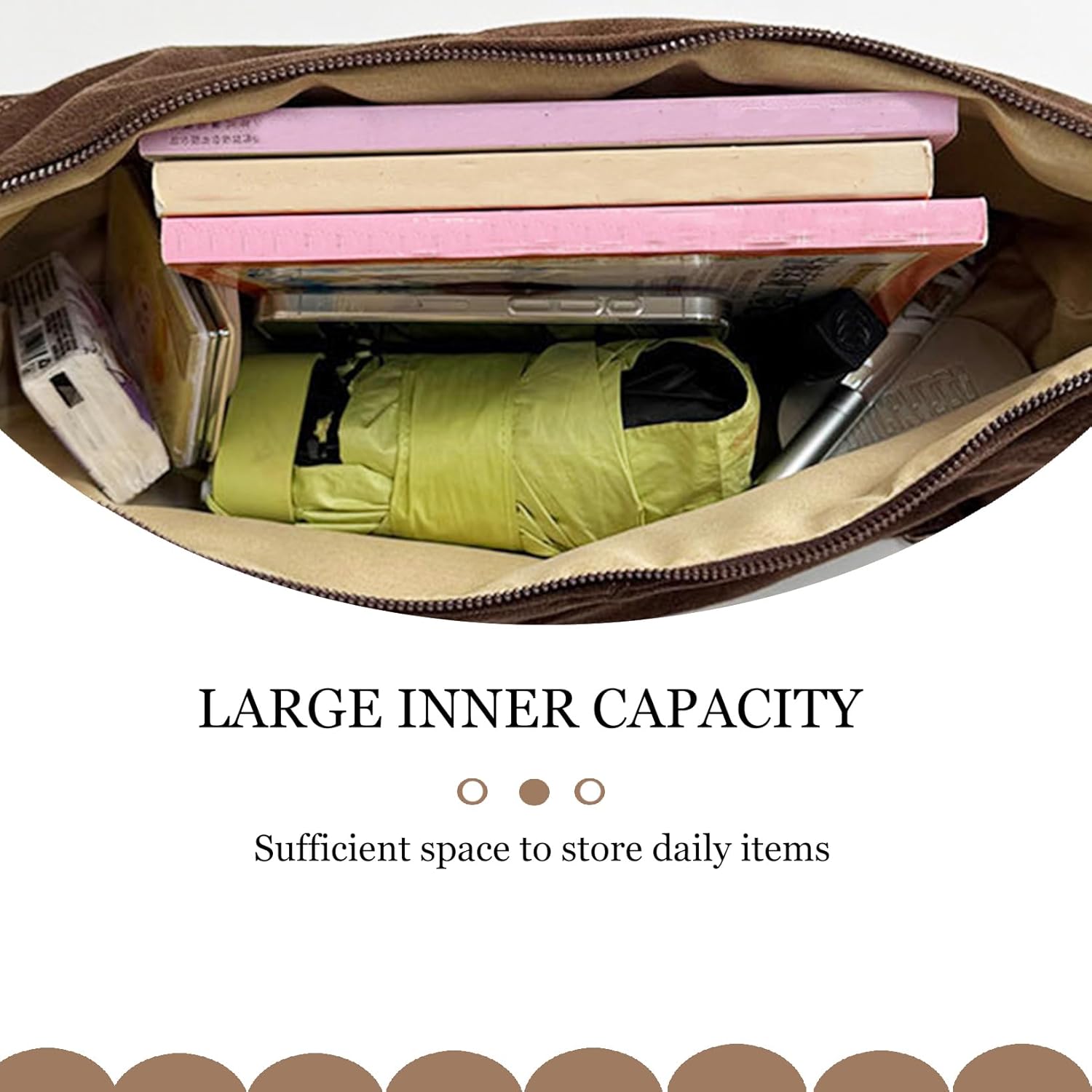 Suede Purse Faux Leather Suede Bag Handbags Tote Bag Everyday Travel Crossbody Slouchy Women Vintage Crescent Shoulder Bag - Image 3