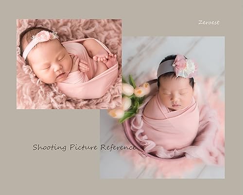 Miniatura 10 de Envoltura elástica para fotografía recién nacida, para bebé, accesorios de fotografía, manta elástica para bebé (verde)