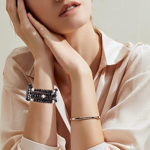 Miniatura 5 de MOFREE Beaded Bracelet Compatible for Apple Watch Band 38mm 40mm 41mm 42mm 44mm 45mm for iWatch Series 87SE654321