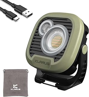 KLARUS WL3 Camping Lantern,13500mAh Rechargeable Camping Light,1500LM Camping Lantern with 18 Modes,Magnetic Base,Hook,IPX5 Lantern Lights for Camping Gear, Fishing, Emergency,Power Cut-Green
