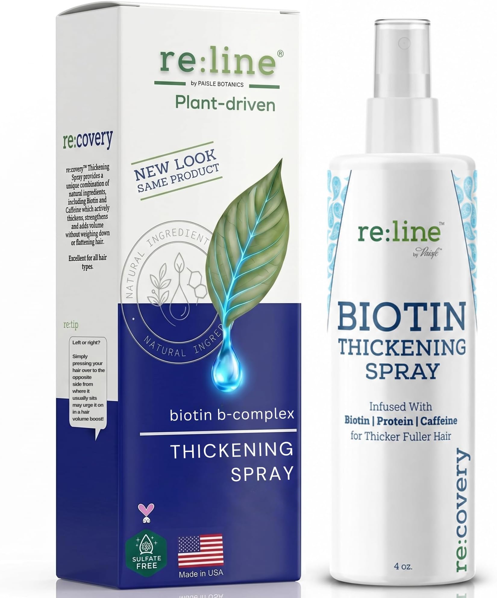 Biotin Hair Thickening and Growth Spray for Thinning and Texturizing - Hair Loss Prevention Tonic for Men and Women