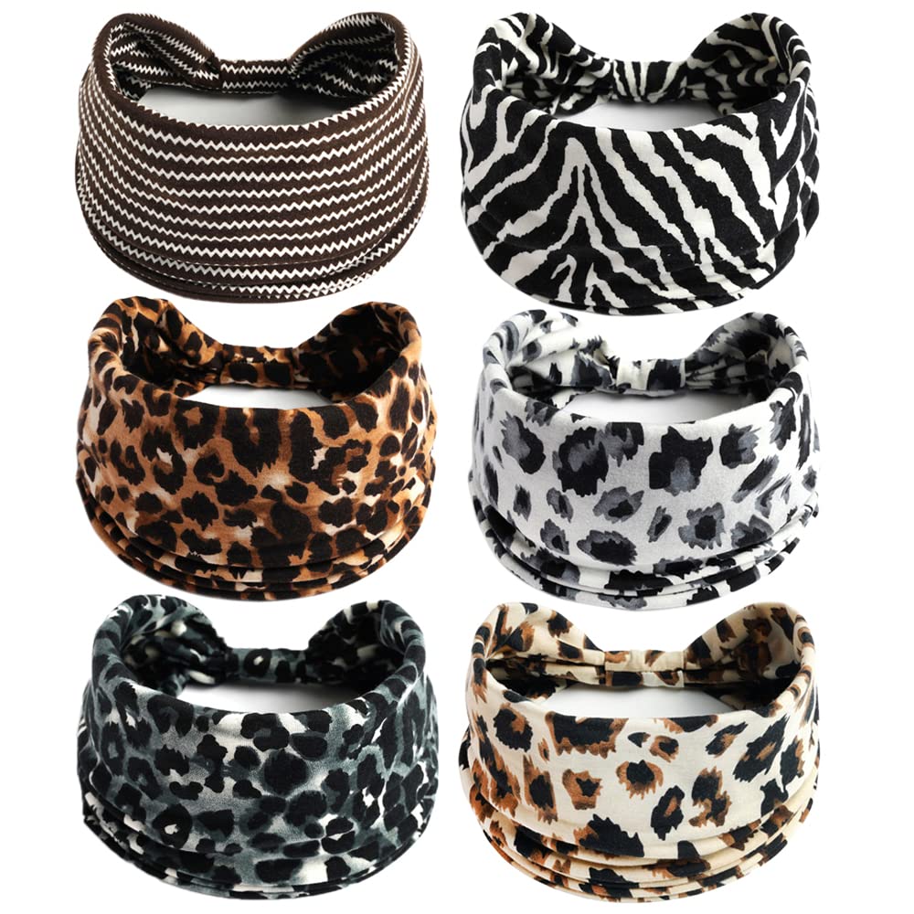 Fashion Headbands for Women's Hair Head Scarfs Hairband Turban Flower Cotton Headbands Wide Yoga Sport Headband Head Wrap (P6Banma) - Image 4