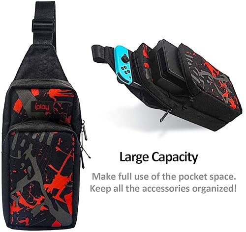 Miniatura 5 de AOPUTTRIVER Travel Bag for Nintendo Switch Nintendo Switch Storage Backpack Protective Storage Sling Backpack Shoulder Bag for Nintendo Switch,