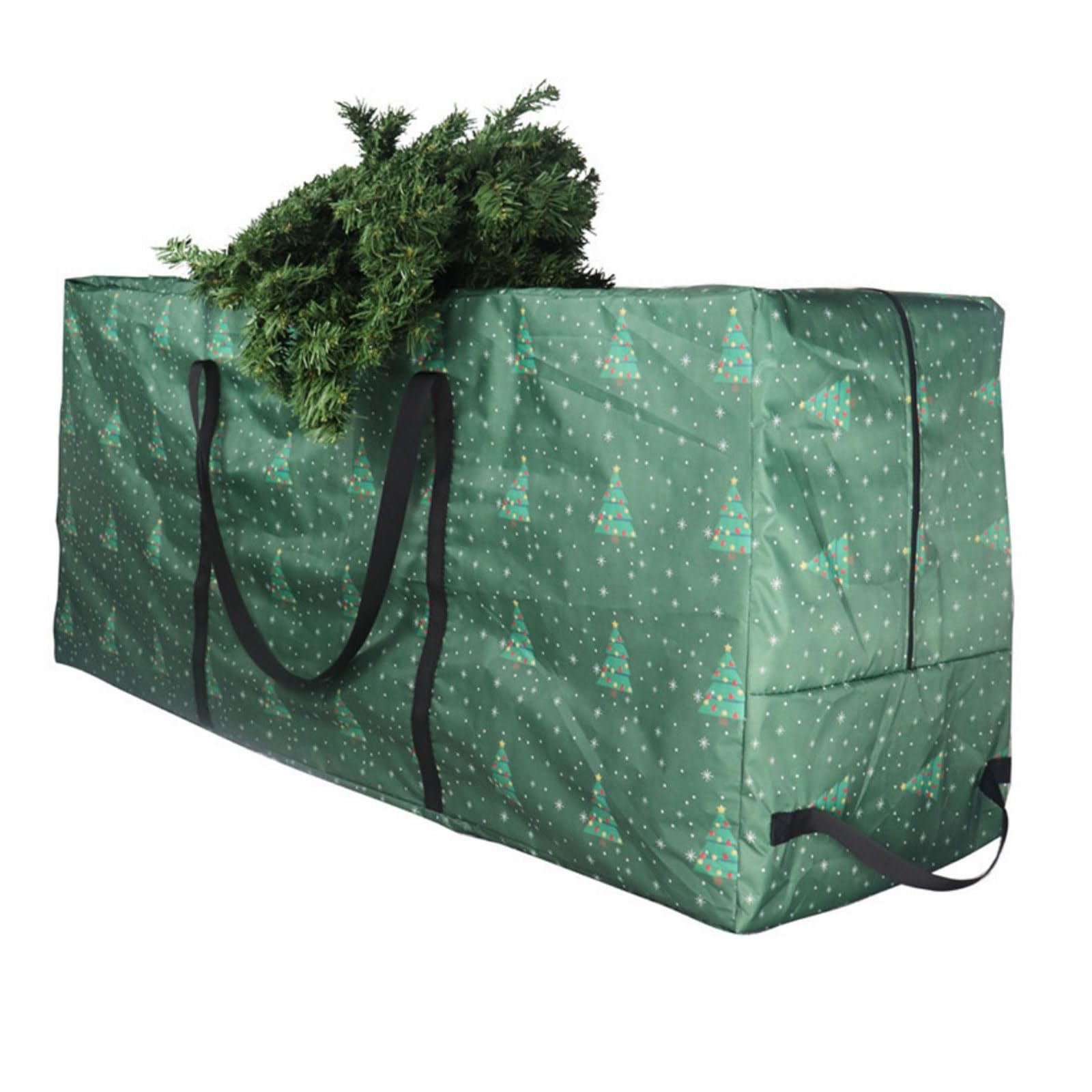 Bolsa de almacenamiento para árbol de Navidad con asas reforzadas y cremallera completa