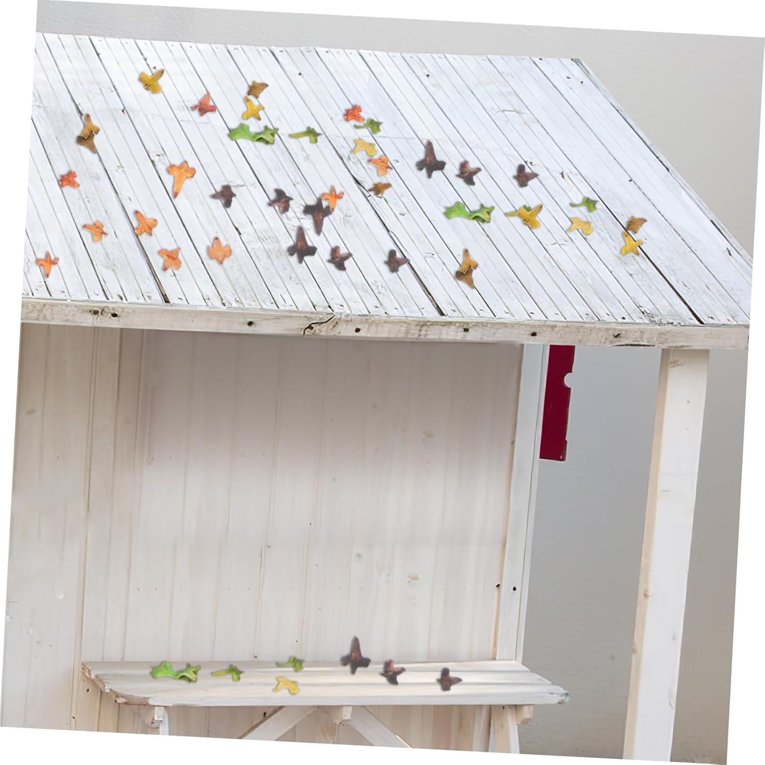 BESPORTBLE 16packs Realistic Miniature Leaves for Scenery Landscape Autumn Colors for Garden Home Office Decor and Landscape Projects