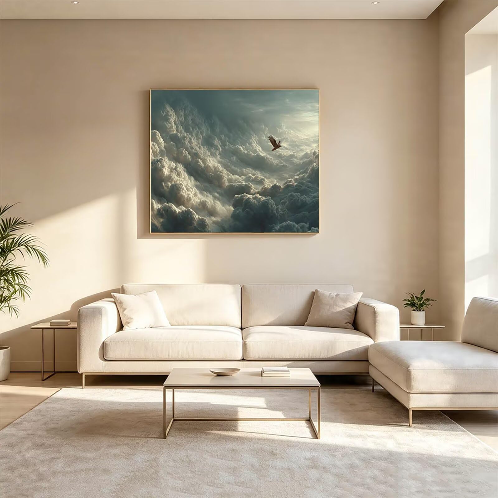 Peinture Numero Adulte Cloud DIY Toile Peinture Colorée 135x100cm ZSHS3668