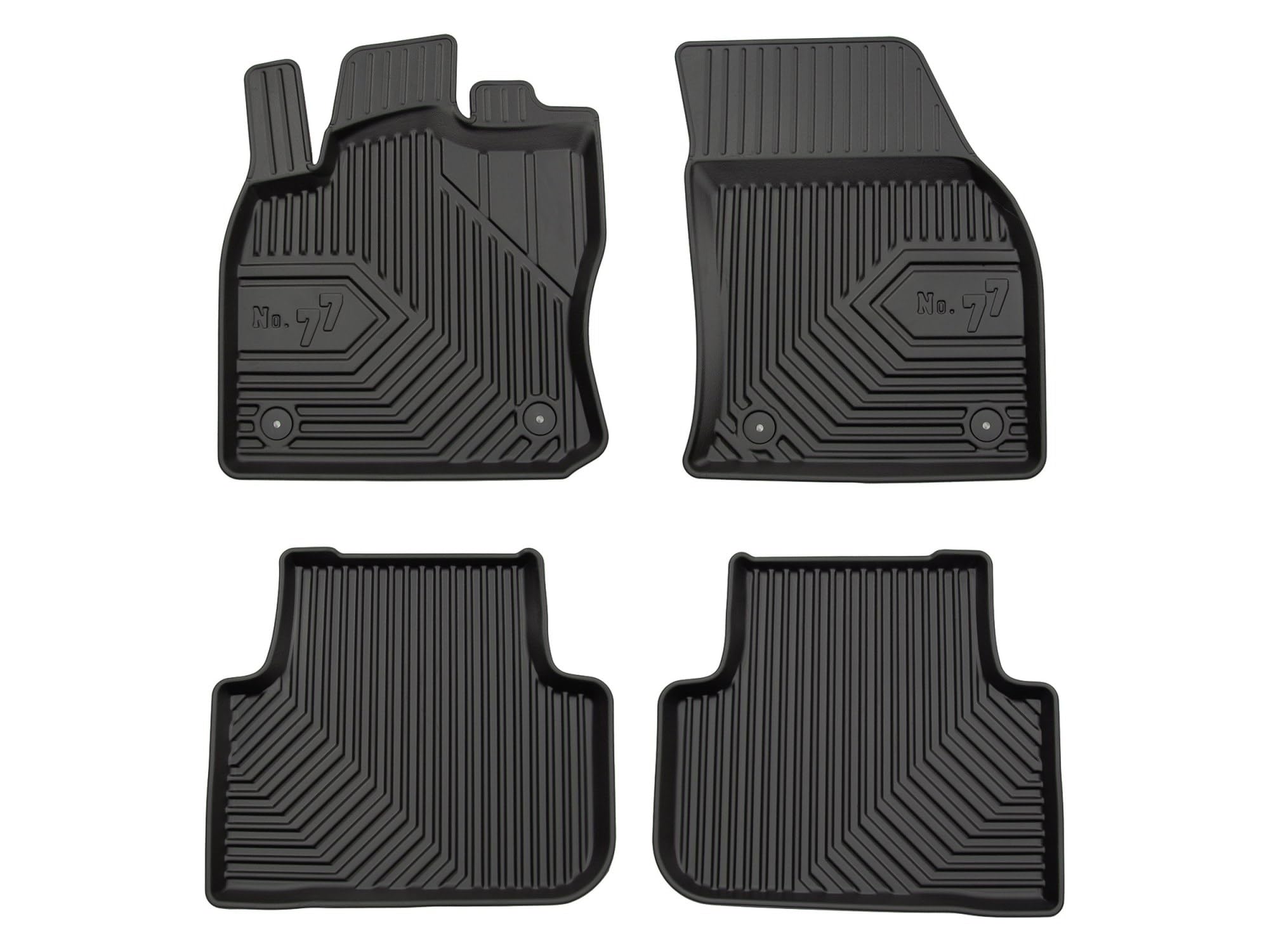 Dywaniki 3D TPE kompatybilne z Volkswagen Tiguan II, komplet, NO77