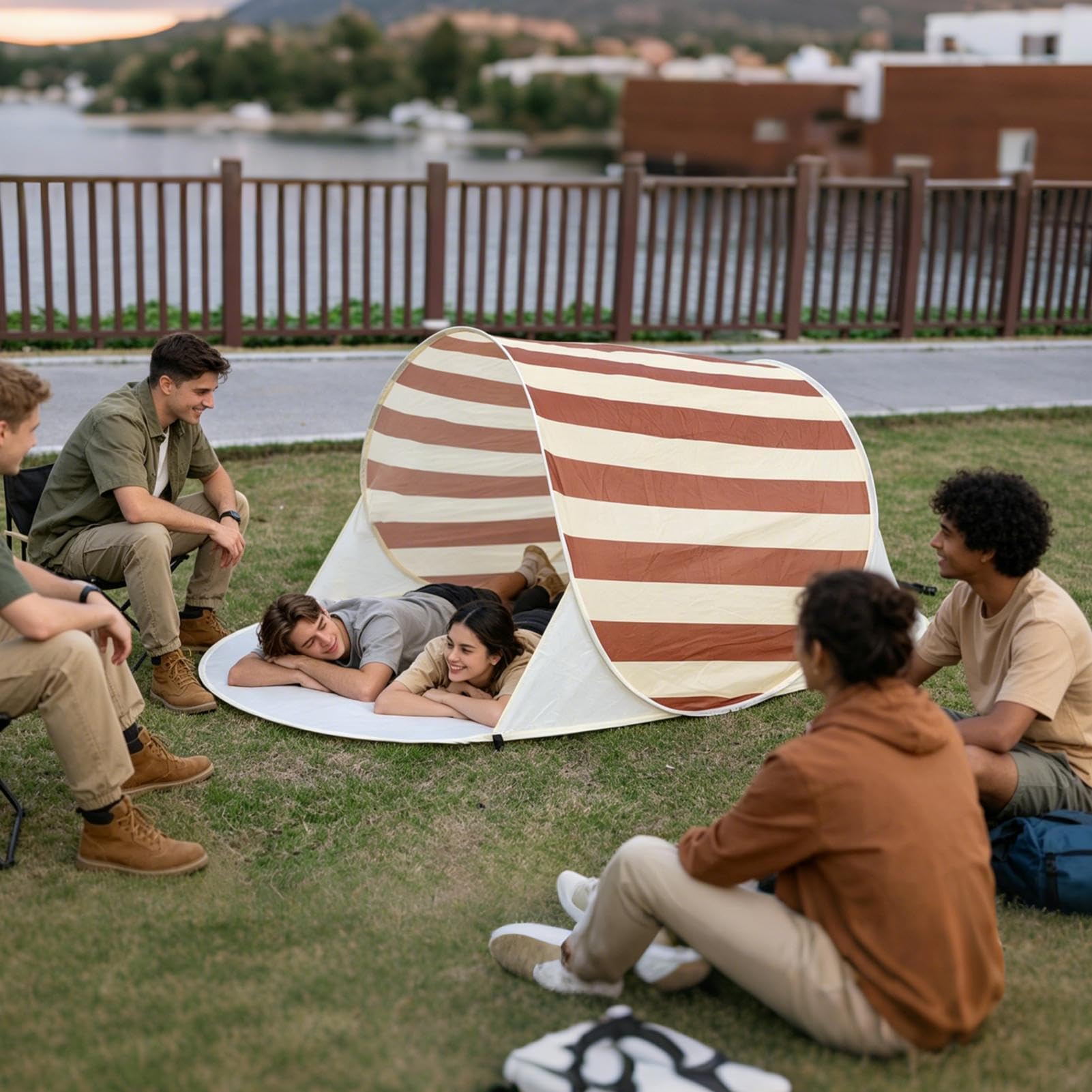 Tenda da Spiaggia per Esterni Protezione Solare UPF50+ | Ombra per Campeggio Outdoor per Bambini Adolescenti Adulti Genitori Campeggiatori Pesca Sport Eventi Campeggio Giardino