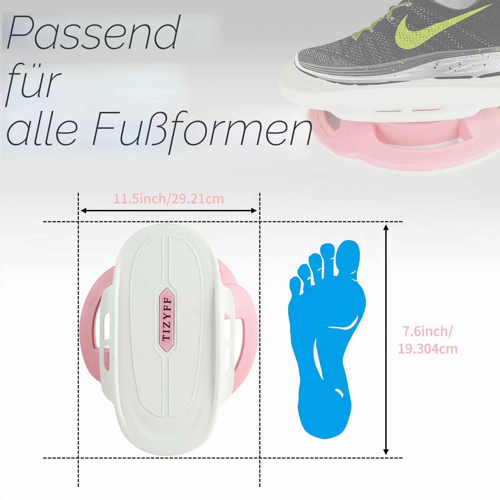Taillentwister, TIZYFF Sportgeräte zuhause Twist-Waist Disc Board Balancer Geräuschloses Board für Taille, Arme, Beine, Hüften-Übungen, Fitness Indoor/Outdoor.…