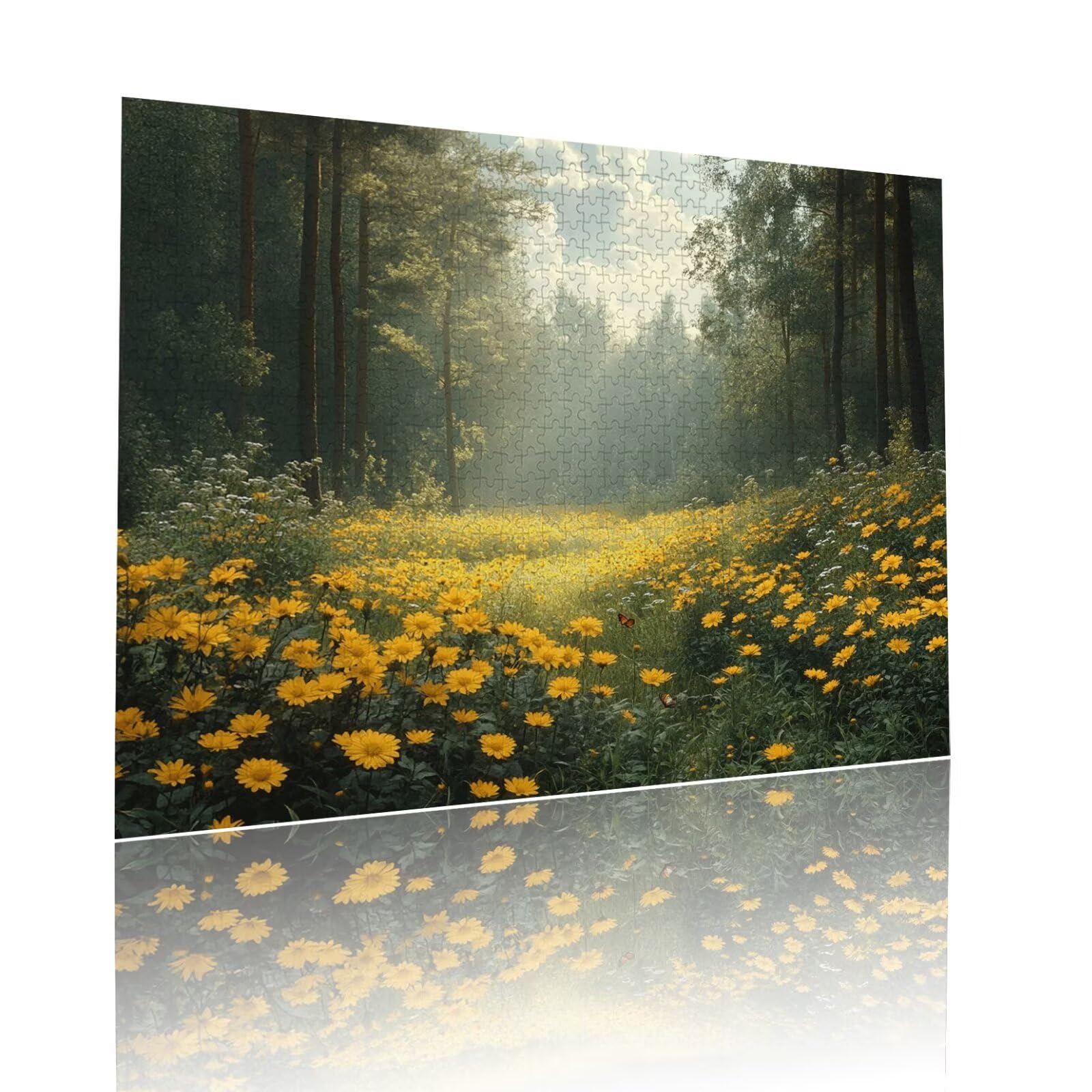 Puzzle Erwachsene 2000 Teile Wald Blume Educa Jigsaw für Kinder ab 8 Jahren Mädchen Jungen, Erwachsene Impossible Klassische Puzzles Schwer, Anspruchsvoll Spielspaß, Als Familienspiel 70x99cm t-866