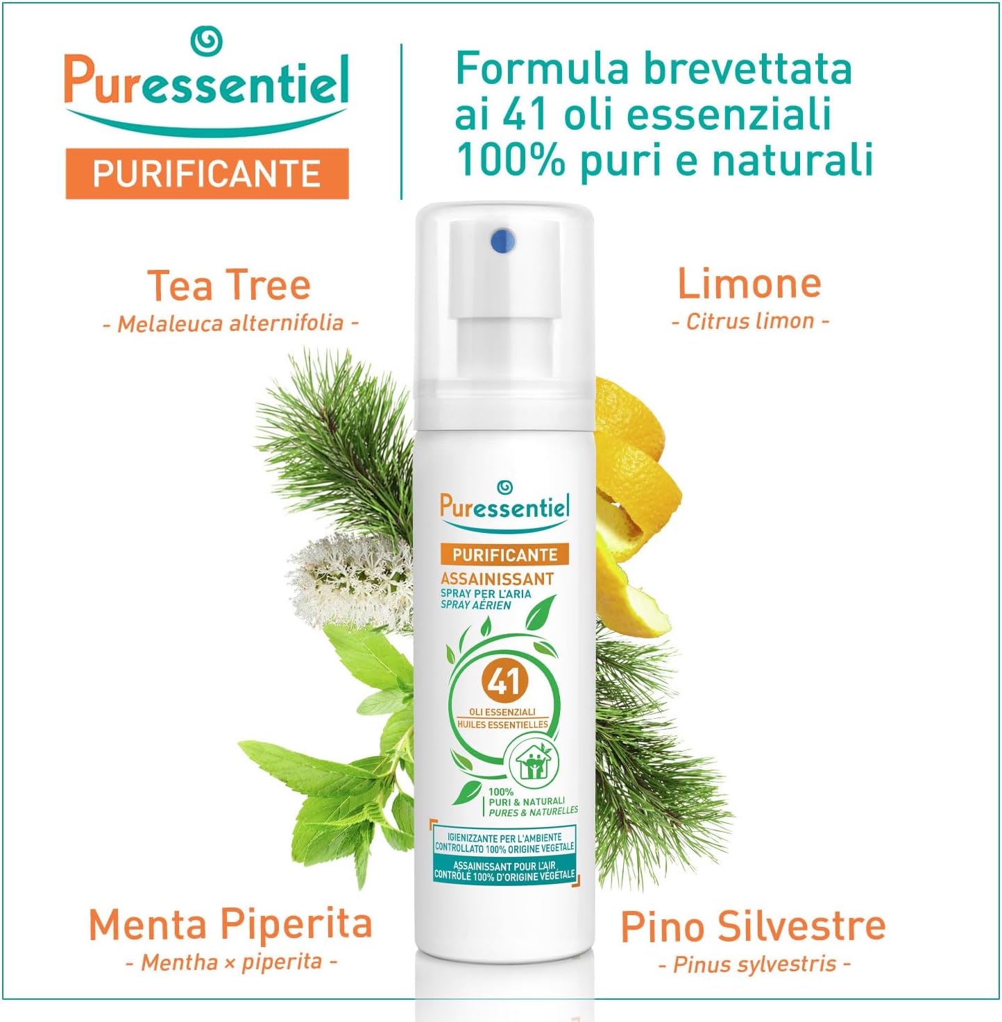 Puressentiel Air Purifying Spray with 41 Essential Oils, 100% Pure and Natural, Purifies, Treats and Sanitizes Fabrics, 0% Pr - 3