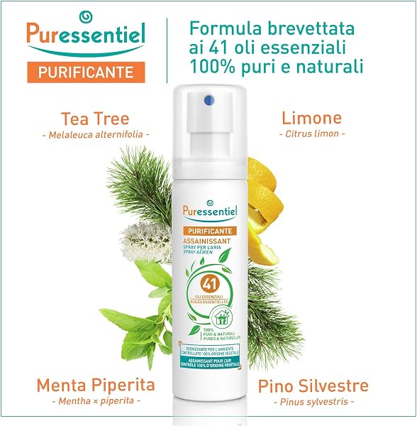Puressentiel Air Purifying Spray with 41 Essential Oils, 100% Pure and Natural, Purifies, Treats and Sanitizes Fabrics, 0% Pr - 2