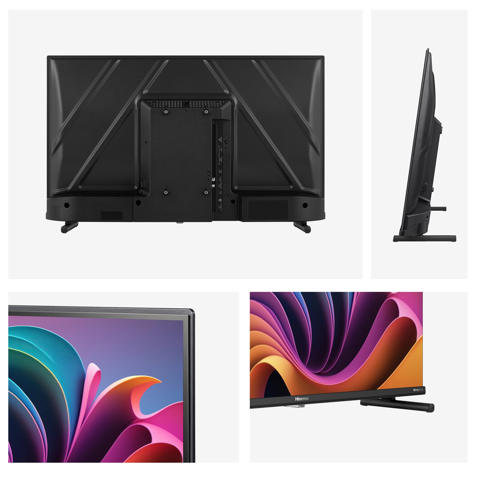 Hisense 32A5NQ - QLED TV, 32 Pulgadas, Dolby Atmos, Modo Juego, Entrada Tipo C, Peana con Doble posición, función Compartir en el televisor, DVB-T2, Auto ordenación Canales TDT (Nuevo 2024)