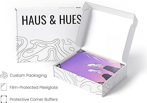 Miniatura 4 de HAUS AND HUES Arte de pared morado - Pósteres estéticos para habitación, decoración de pared morada para dormitorio, pósteres estéticos para