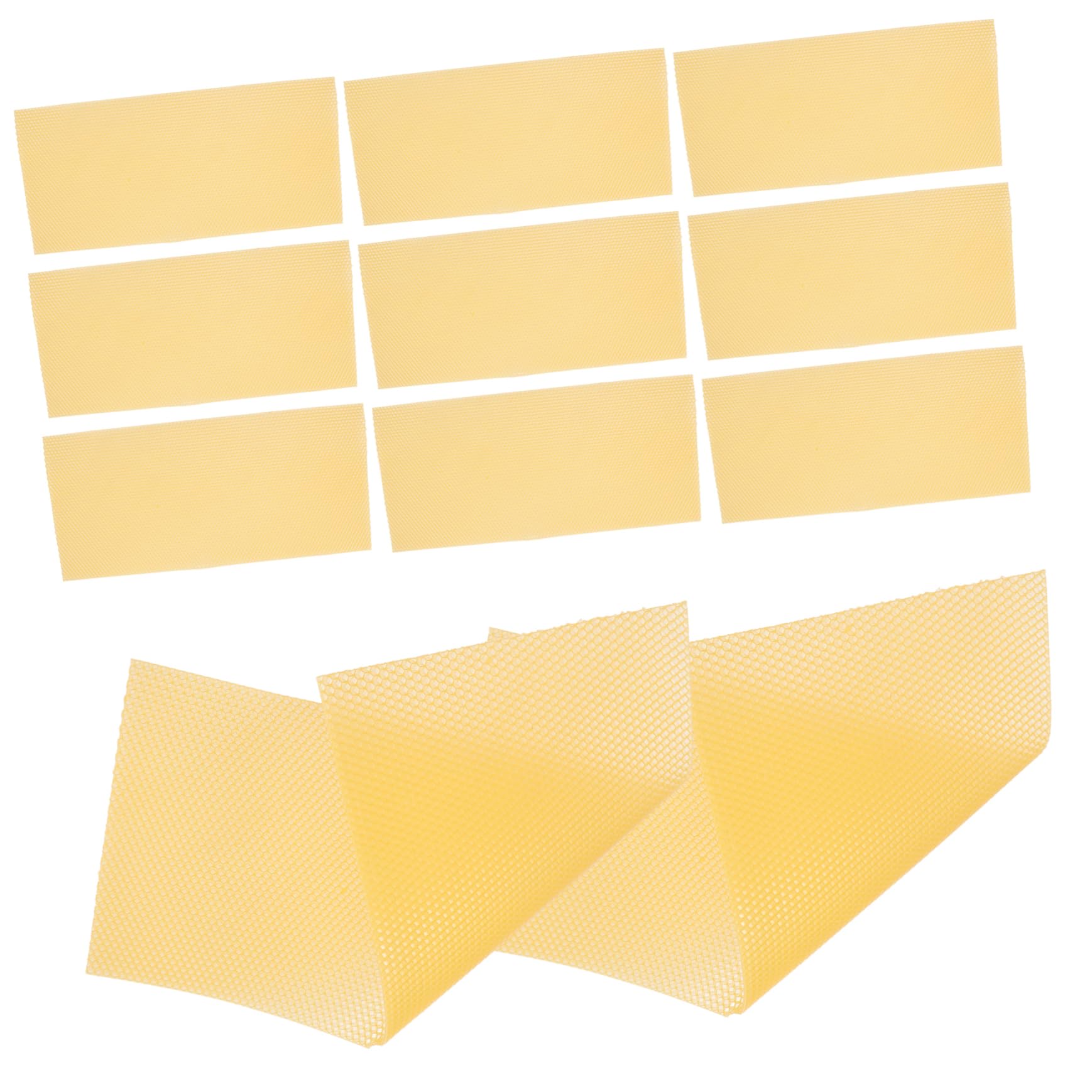 Fogli Cerei Apicoltura Beehive Waxed Foundation Sheet 30 Pezzi | Cera D'api Gialla, Aroma Lieve e Resa Elevata, per Progetti Fai da Te e Verniciatura Mobili