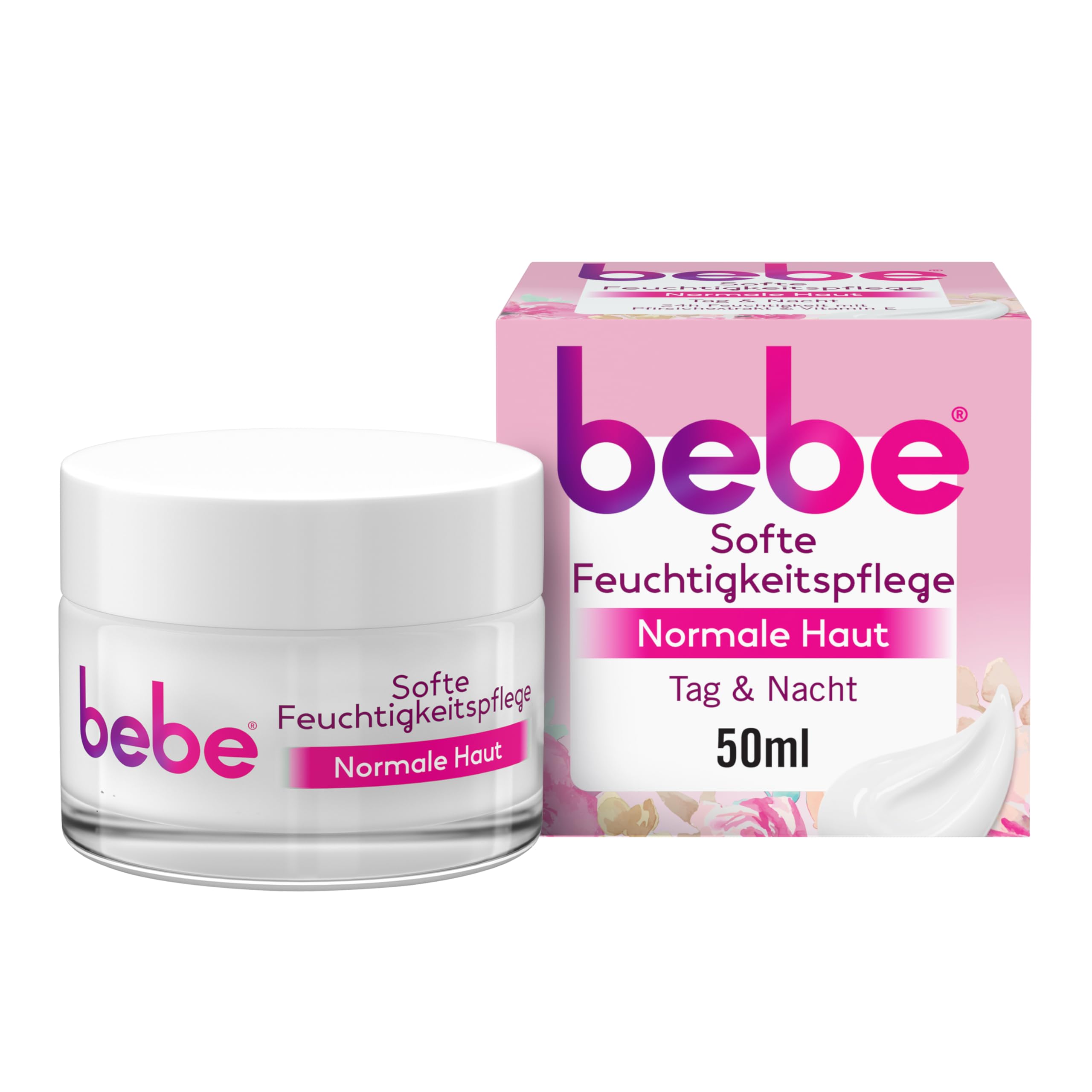 bebe Soft Moisturiser 50 ml, Provides 24 Hours Moisture for Normal