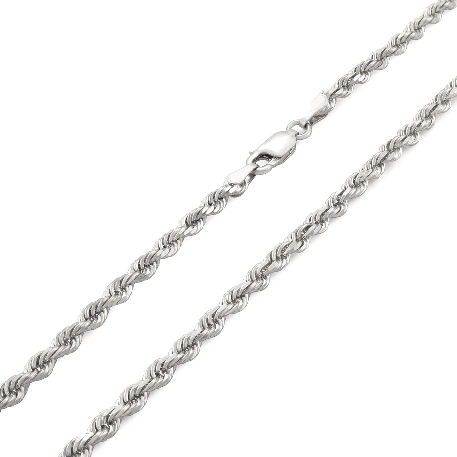 Mens white gold necklace with pendant Clearance