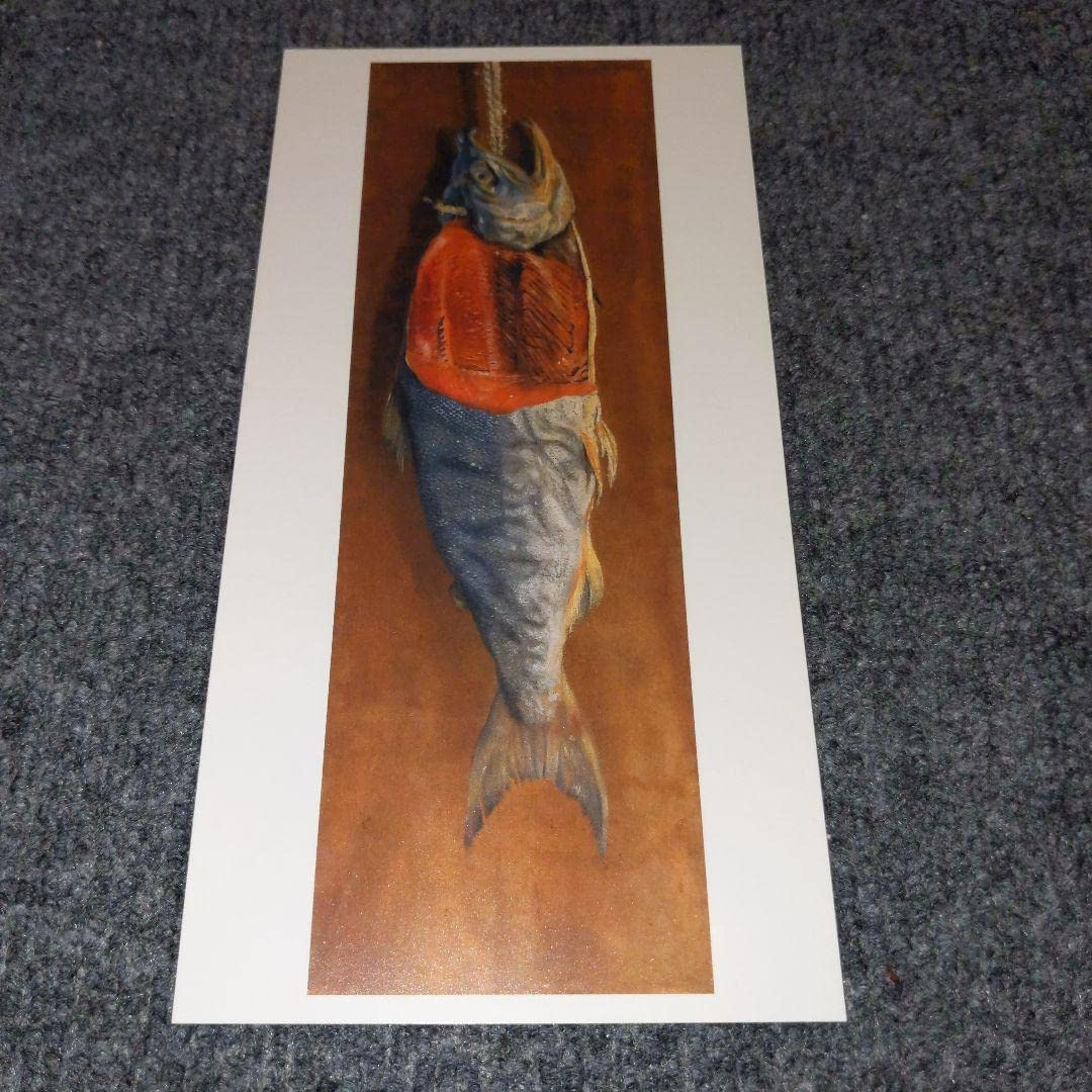 Unleash Japanese Art Imperial Beauty Ball Box Large Postcard Salmon Yuichi Takahashi