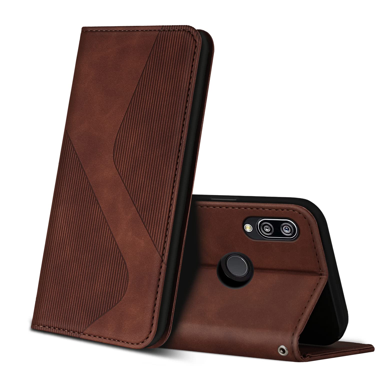 ZONNAVI Cover per Huawei P20 Lite, Flip Custodia Pelle PU con [Slot Cart] [Supporto Stand] [Magnetica], Cover a Libro Portafoglio per Huawei P20 Lite (Blu