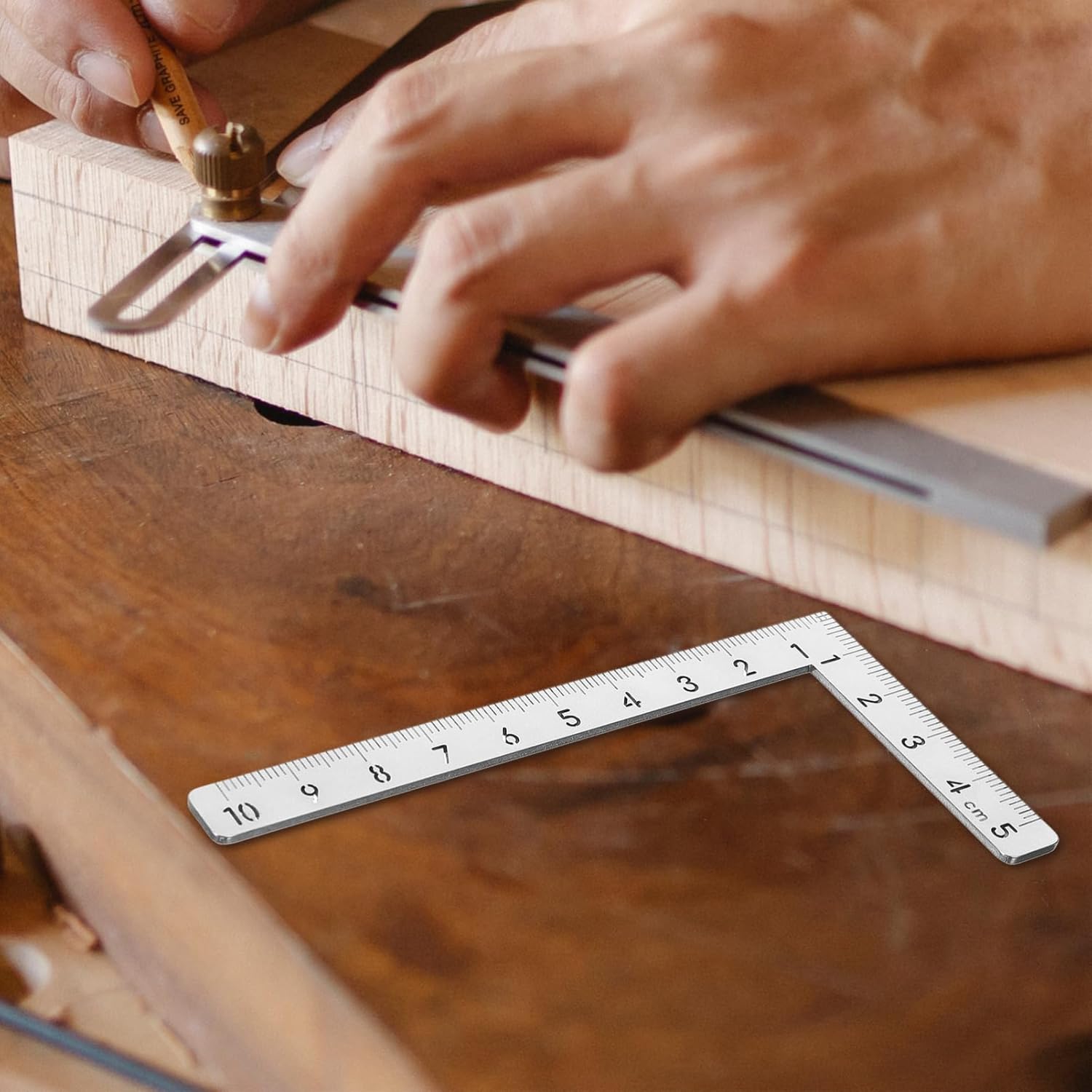 4pcs Right Angle Ruler Carpenter Tool for Precise Measurements Lightweight and Portable Woodworking Square Scale for Easy Use