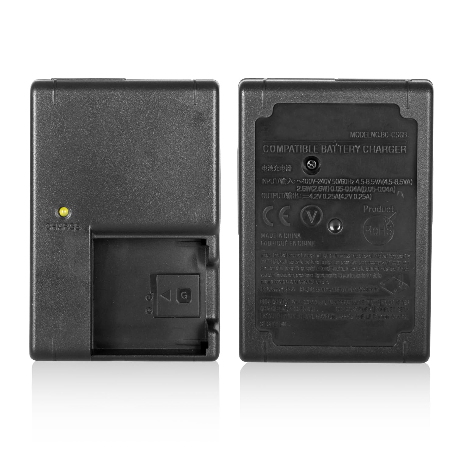 NP-BG1 Caricabatterie compatibile con Sony NP-BG1, NP-FG1, NPBG1, NPFG1, BC-CSG, BC-CSGD, caricabatterie BC-CSGE, HDR-GW55, HDR-GW77 fotocamera digitale
