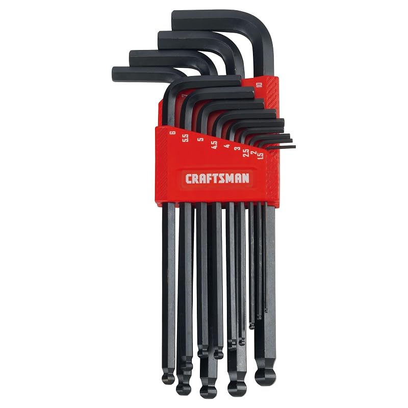 Kit de Chaves Allen Métricas com Ponta Esférica CRAFTSMAN CMHT26010, 13 peças