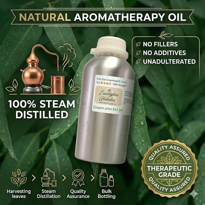 Aceite Esencial de Eucalipto GreenHealth 946ml miniatura 3