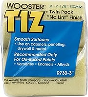 Vista 3 de Wooster Brush R730-9 Tiz - Cubierta de rodillo de espuma para siesta de 1/8 pulgadas, paquete de 2, 9 pulgadas